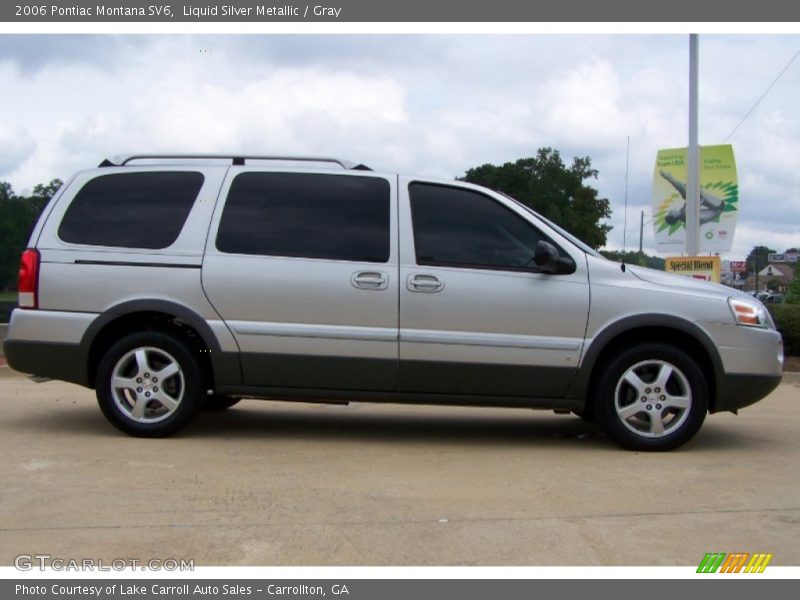 Liquid Silver Metallic / Gray 2006 Pontiac Montana SV6