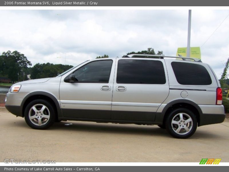 Liquid Silver Metallic / Gray 2006 Pontiac Montana SV6