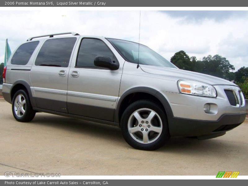 Liquid Silver Metallic / Gray 2006 Pontiac Montana SV6
