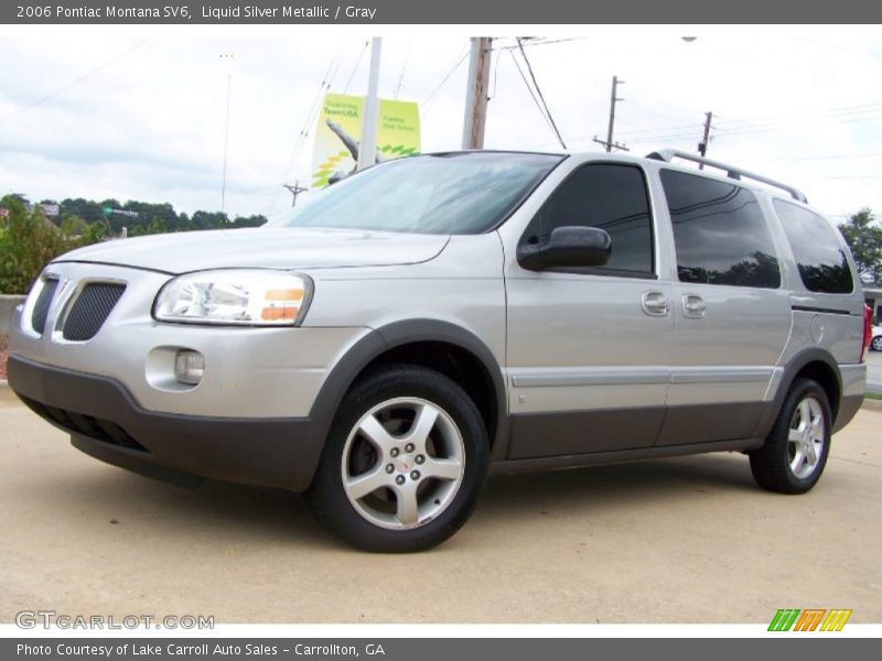 Liquid Silver Metallic / Gray 2006 Pontiac Montana SV6