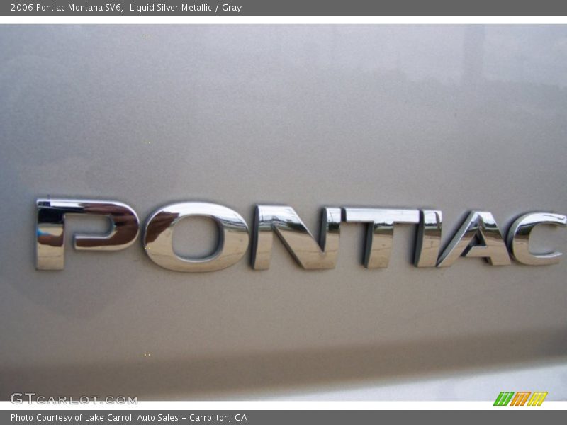 Liquid Silver Metallic / Gray 2006 Pontiac Montana SV6