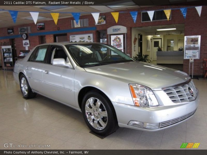 Radiant Silver Metallic / Ebony 2011 Cadillac DTS Platinum