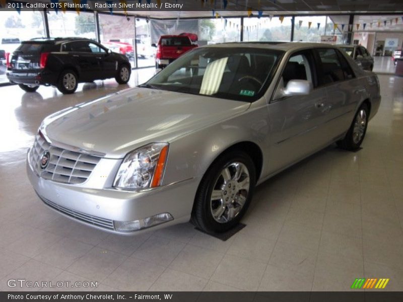 Radiant Silver Metallic / Ebony 2011 Cadillac DTS Platinum