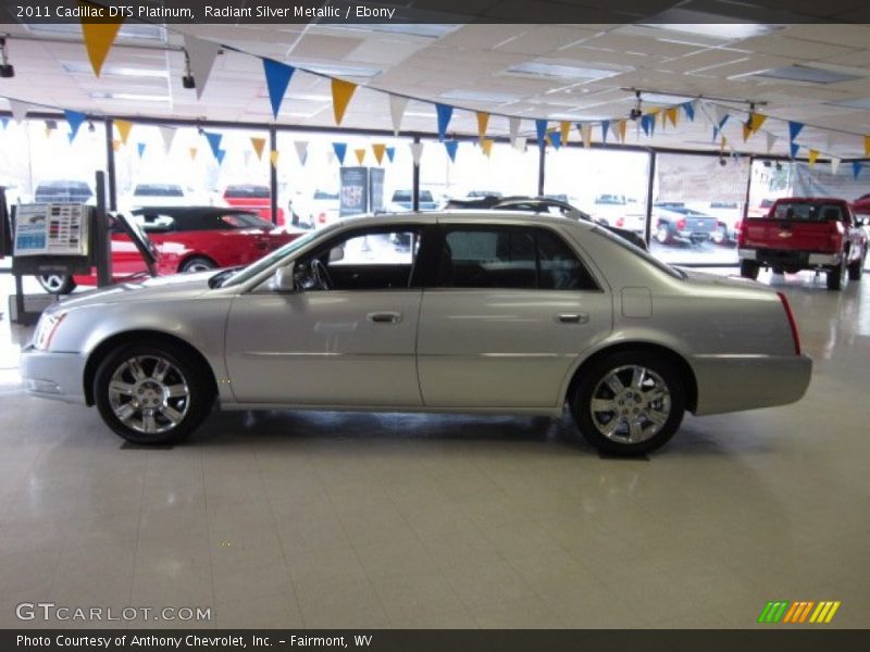 Radiant Silver Metallic / Ebony 2011 Cadillac DTS Platinum