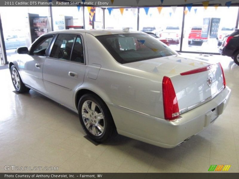 Radiant Silver Metallic / Ebony 2011 Cadillac DTS Platinum
