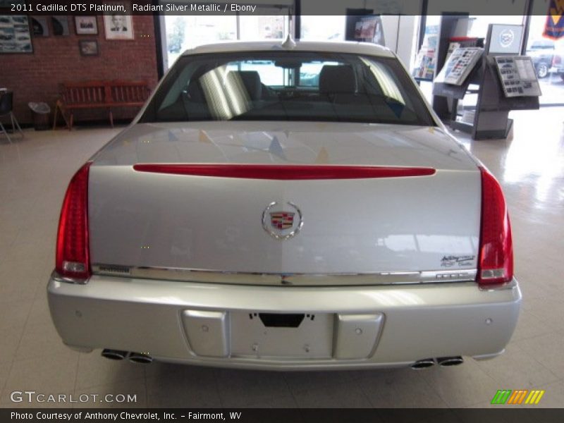 Radiant Silver Metallic / Ebony 2011 Cadillac DTS Platinum