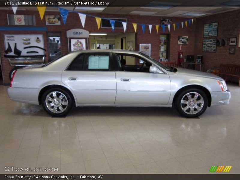 Radiant Silver Metallic / Ebony 2011 Cadillac DTS Platinum