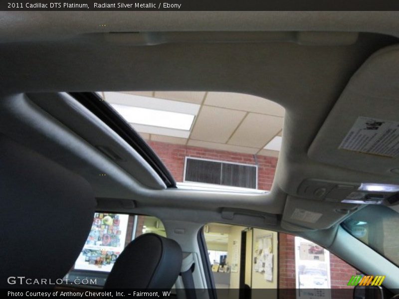 Radiant Silver Metallic / Ebony 2011 Cadillac DTS Platinum