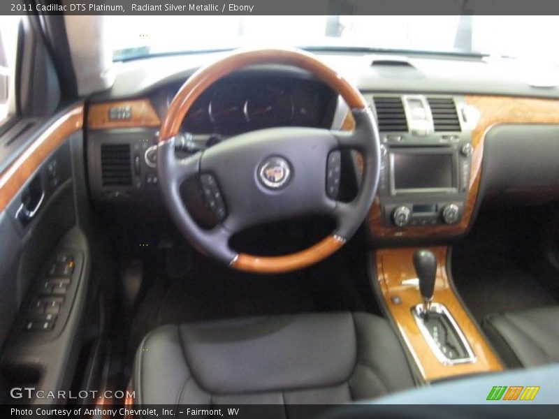 Radiant Silver Metallic / Ebony 2011 Cadillac DTS Platinum