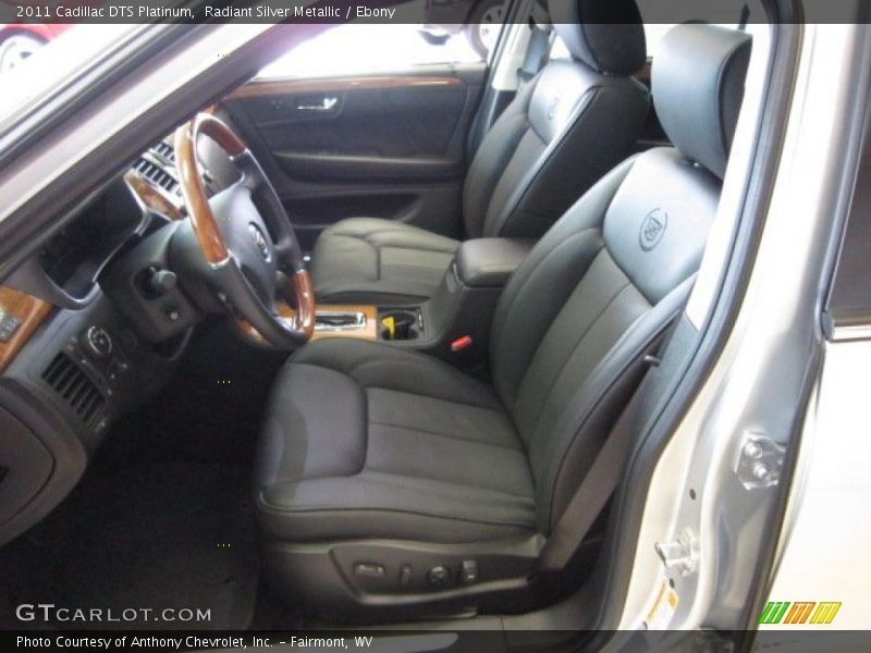 Radiant Silver Metallic / Ebony 2011 Cadillac DTS Platinum