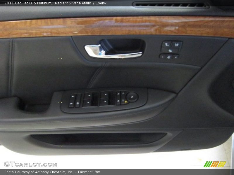 Radiant Silver Metallic / Ebony 2011 Cadillac DTS Platinum