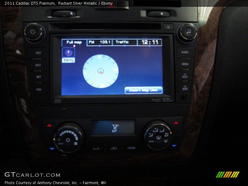 Radiant Silver Metallic / Ebony 2011 Cadillac DTS Platinum