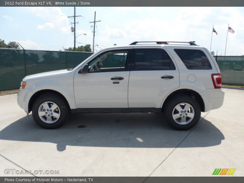 White Suede / Stone 2012 Ford Escape XLT V6