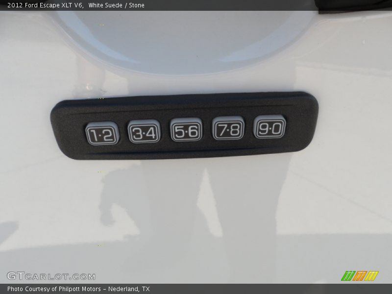 White Suede / Stone 2012 Ford Escape XLT V6
