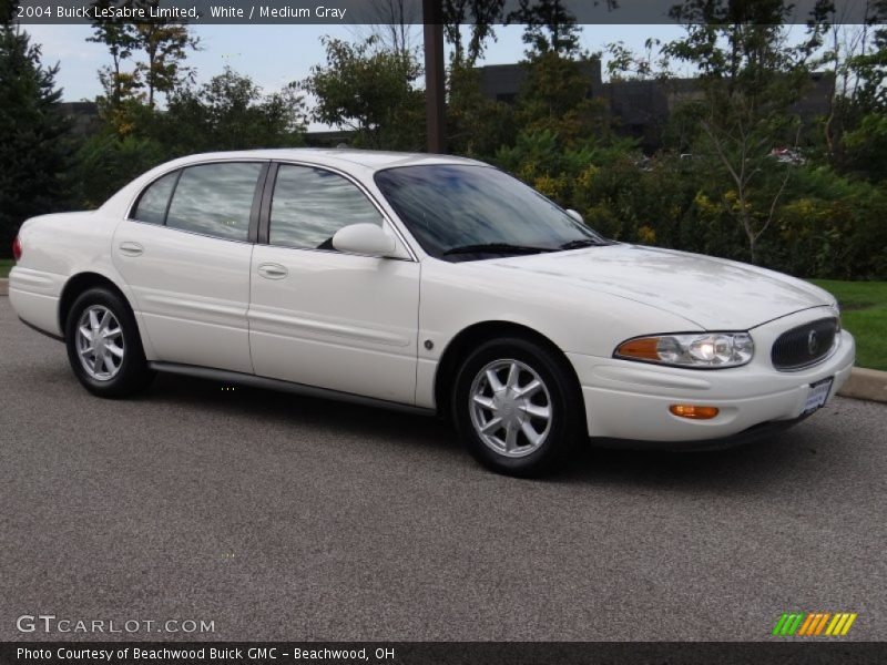 White / Medium Gray 2004 Buick LeSabre Limited