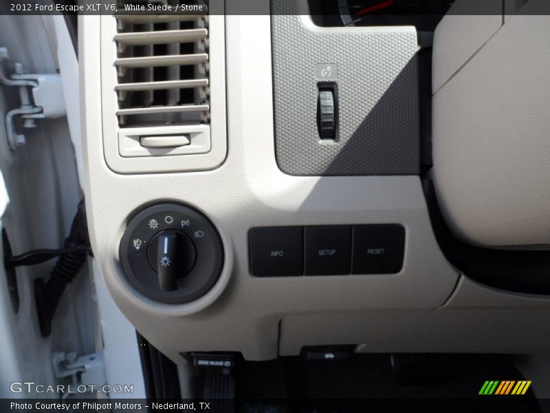 White Suede / Stone 2012 Ford Escape XLT V6