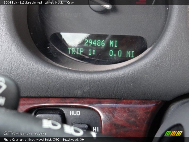 White / Medium Gray 2004 Buick LeSabre Limited