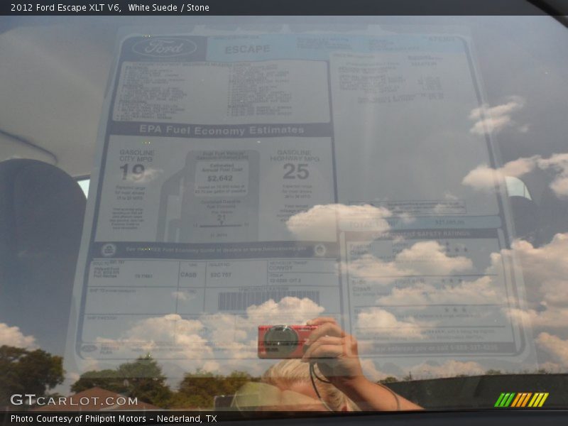 White Suede / Stone 2012 Ford Escape XLT V6