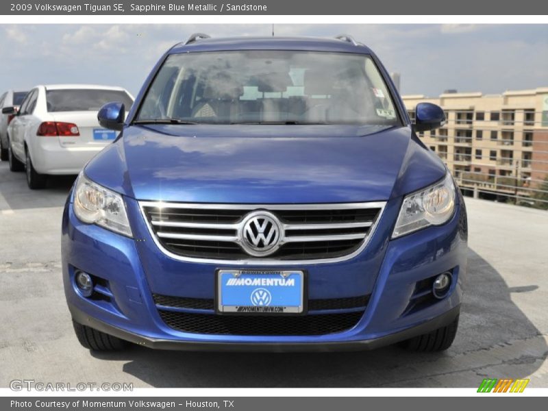 Sapphire Blue Metallic / Sandstone 2009 Volkswagen Tiguan SE