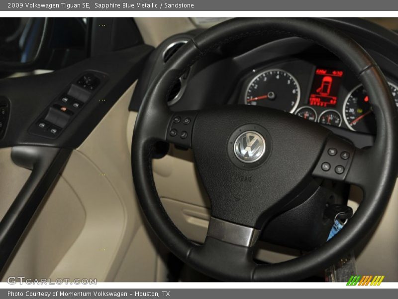 Sapphire Blue Metallic / Sandstone 2009 Volkswagen Tiguan SE