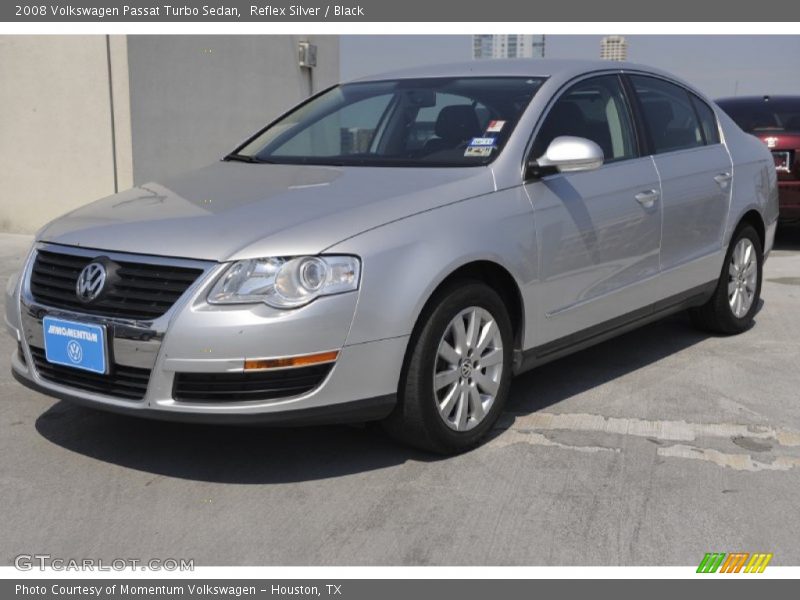 Reflex Silver / Black 2008 Volkswagen Passat Turbo Sedan