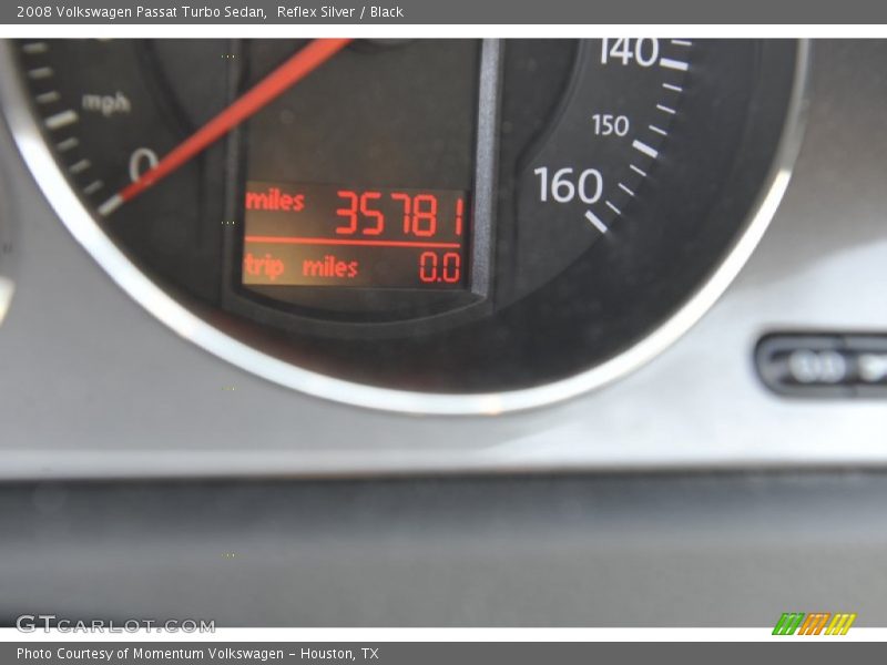 Reflex Silver / Black 2008 Volkswagen Passat Turbo Sedan