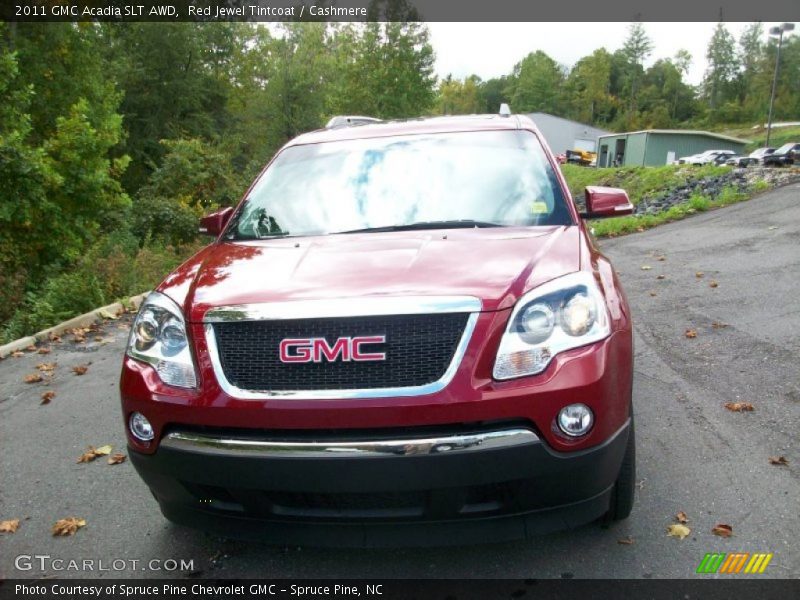 Red Jewel Tintcoat / Cashmere 2011 GMC Acadia SLT AWD