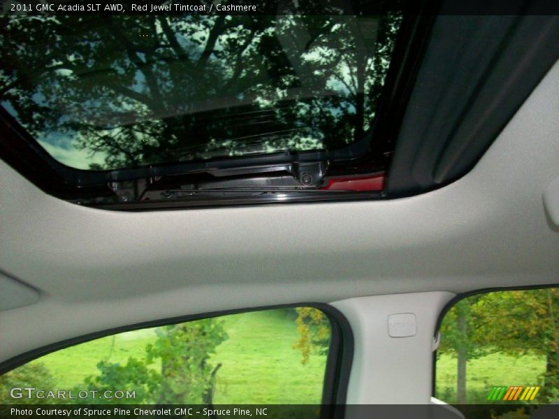 Red Jewel Tintcoat / Cashmere 2011 GMC Acadia SLT AWD