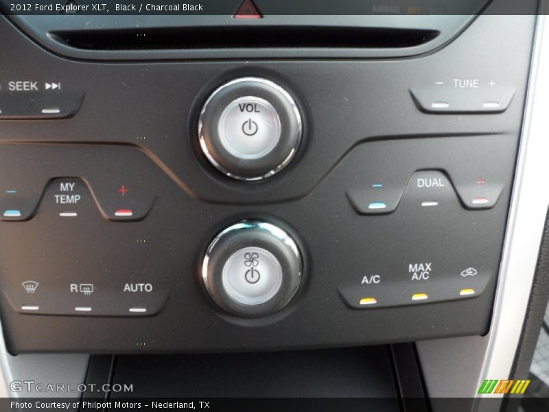 Controls of 2012 Explorer XLT