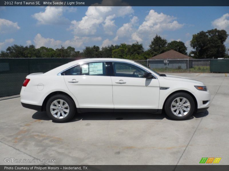 White Suede / Light Stone 2012 Ford Taurus SE