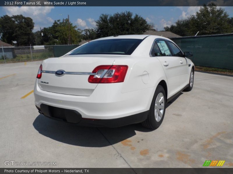White Suede / Light Stone 2012 Ford Taurus SE