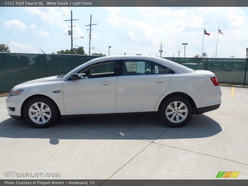 White Suede / Light Stone 2012 Ford Taurus SE