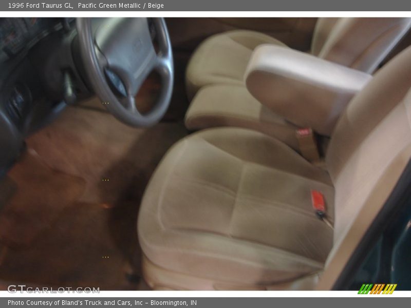 Pacific Green Metallic / Beige 1996 Ford Taurus GL