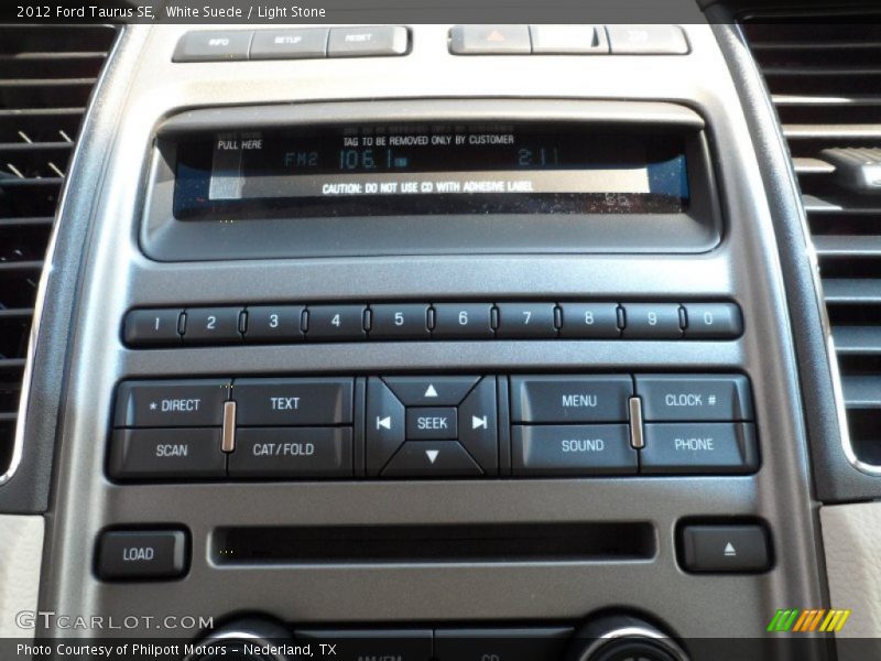Controls of 2012 Taurus SE