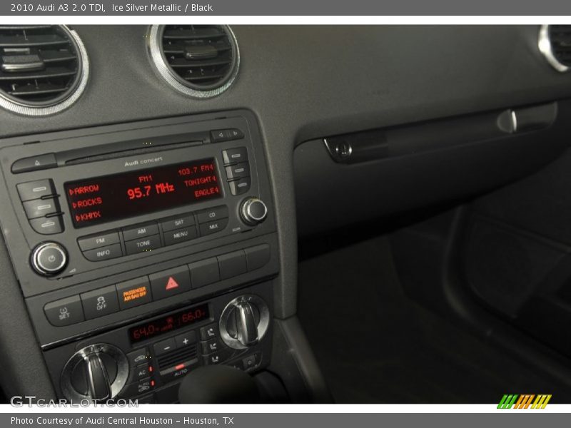Ice Silver Metallic / Black 2010 Audi A3 2.0 TDI