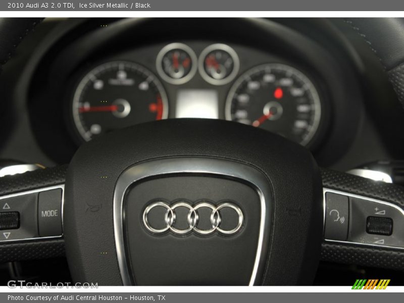 Ice Silver Metallic / Black 2010 Audi A3 2.0 TDI