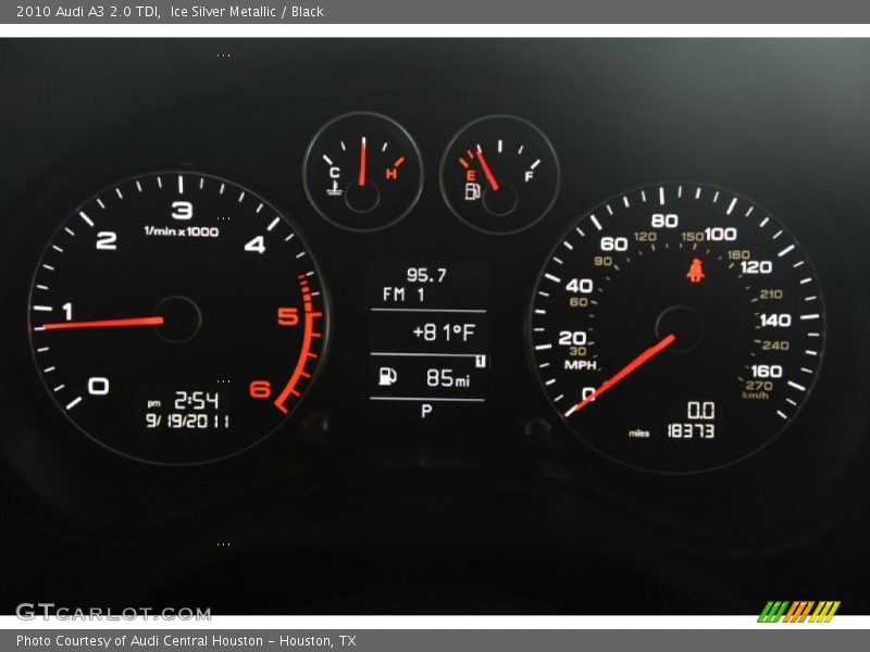  2010 A3 2.0 TDI 2.0 TDI Gauges