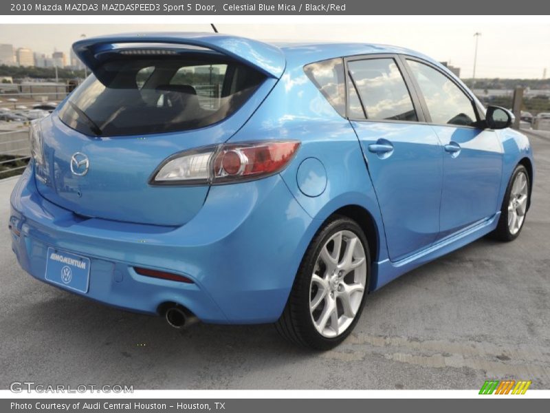 Celestial Blue Mica / Black/Red 2010 Mazda MAZDA3 MAZDASPEED3 Sport 5 Door