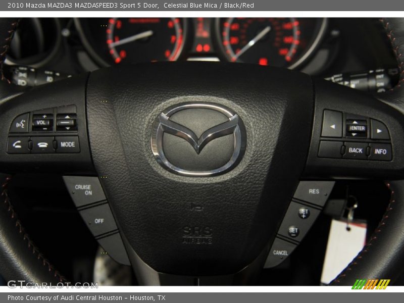 Celestial Blue Mica / Black/Red 2010 Mazda MAZDA3 MAZDASPEED3 Sport 5 Door
