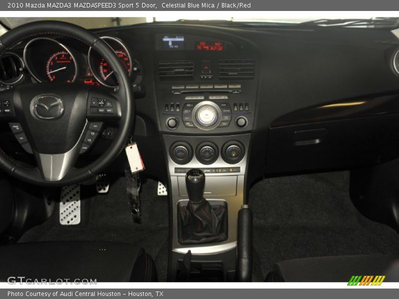 Celestial Blue Mica / Black/Red 2010 Mazda MAZDA3 MAZDASPEED3 Sport 5 Door