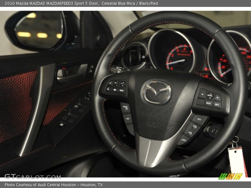 Celestial Blue Mica / Black/Red 2010 Mazda MAZDA3 MAZDASPEED3 Sport 5 Door