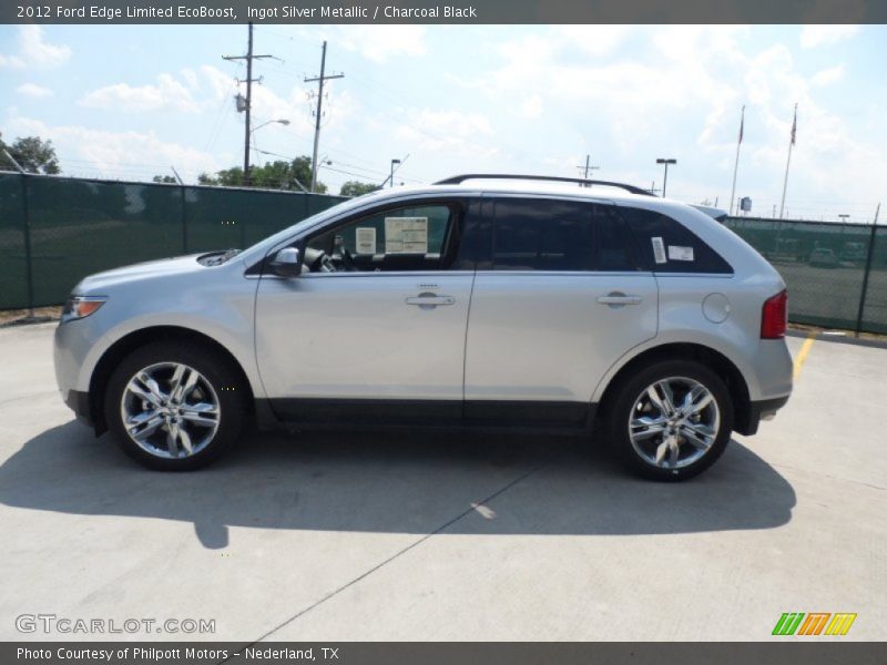 Ingot Silver Metallic / Charcoal Black 2012 Ford Edge Limited EcoBoost