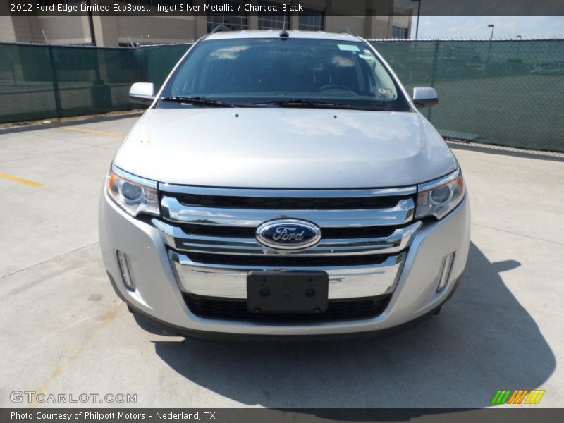 Ingot Silver Metallic / Charcoal Black 2012 Ford Edge Limited EcoBoost