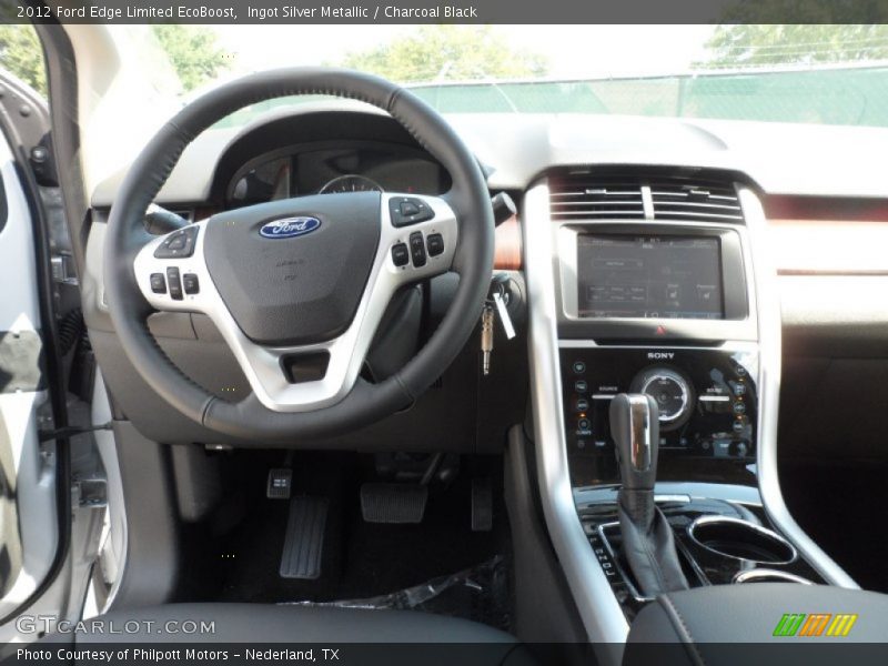 Ingot Silver Metallic / Charcoal Black 2012 Ford Edge Limited EcoBoost