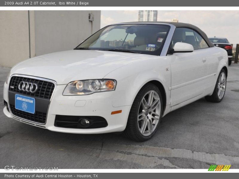 Ibis White / Beige 2009 Audi A4 2.0T Cabriolet