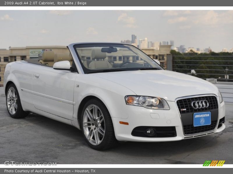 Ibis White / Beige 2009 Audi A4 2.0T Cabriolet
