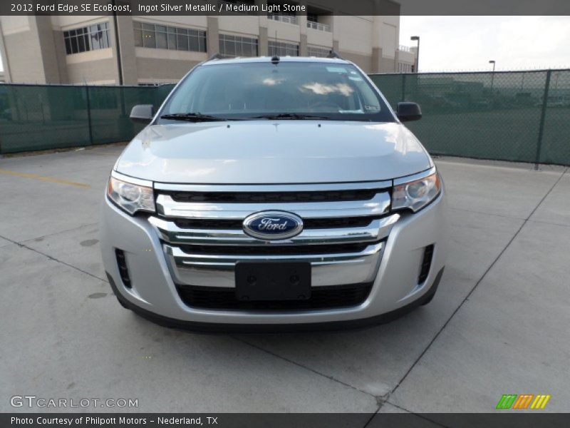 Ingot Silver Metallic / Medium Light Stone 2012 Ford Edge SE EcoBoost