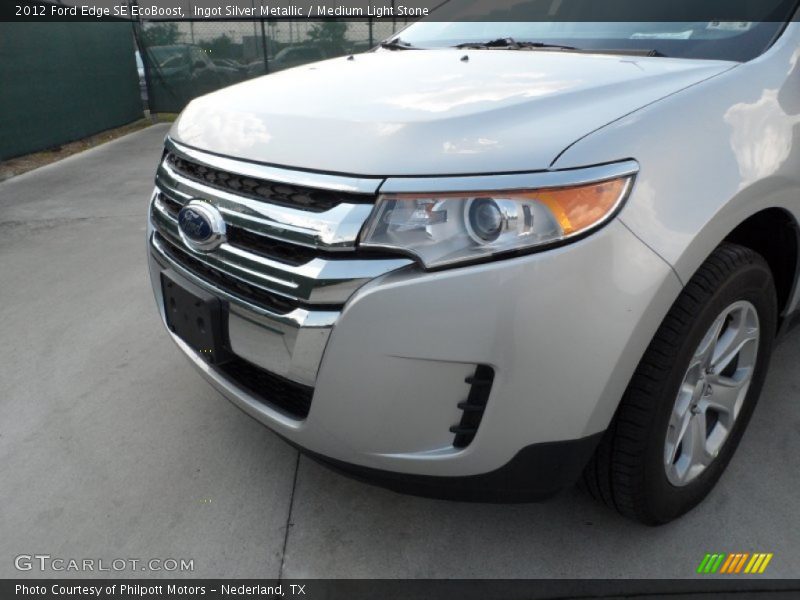 Ingot Silver Metallic / Medium Light Stone 2012 Ford Edge SE EcoBoost