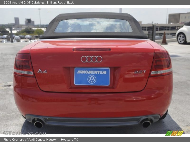 Brilliant Red / Black 2008 Audi A4 2.0T Cabriolet