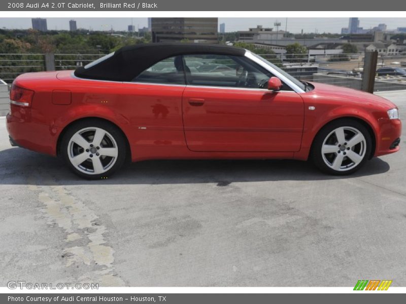 Brilliant Red / Black 2008 Audi A4 2.0T Cabriolet